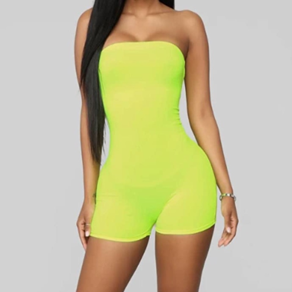 NEON GREEN ROMPER